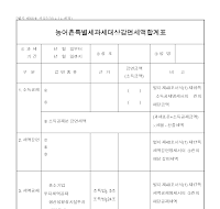 농어촌특별세과세대상감면세액합계표